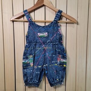 Vintage Style. Overalls Denim for Kids